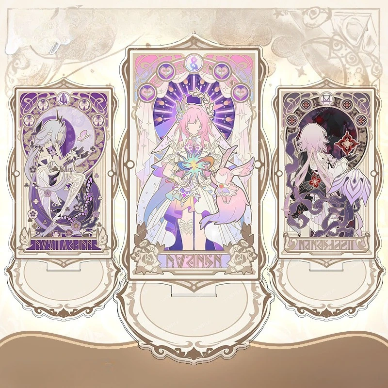 Honkai Impact 3 – périphériques de jeu en acrylique, 6.3 pouces, support en cristal, plaque sur pied, ornements en acrylique, jouets Tribbie pour garçons