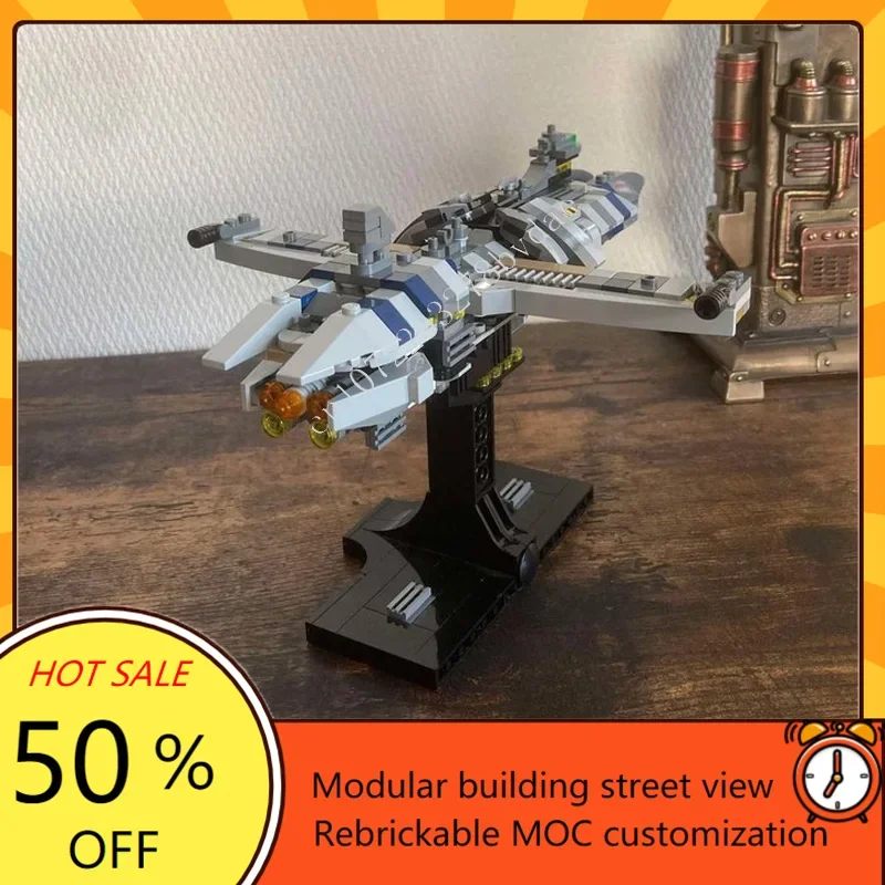 438 pièces Munificent classe fragile Midi échelle guerre spatiale militaire MOC SpaceShip bataille modèle personnalisé Puzzles bricolage assemblage modèle cadeau