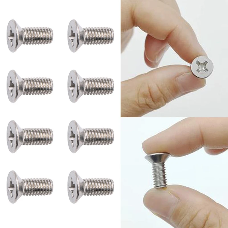 4/8Pcs M6*14 Brake Rotor Mounting Screw Set for Honda Acura Accord Civic 93600060140H 304 Stainless Steel Car Accessories