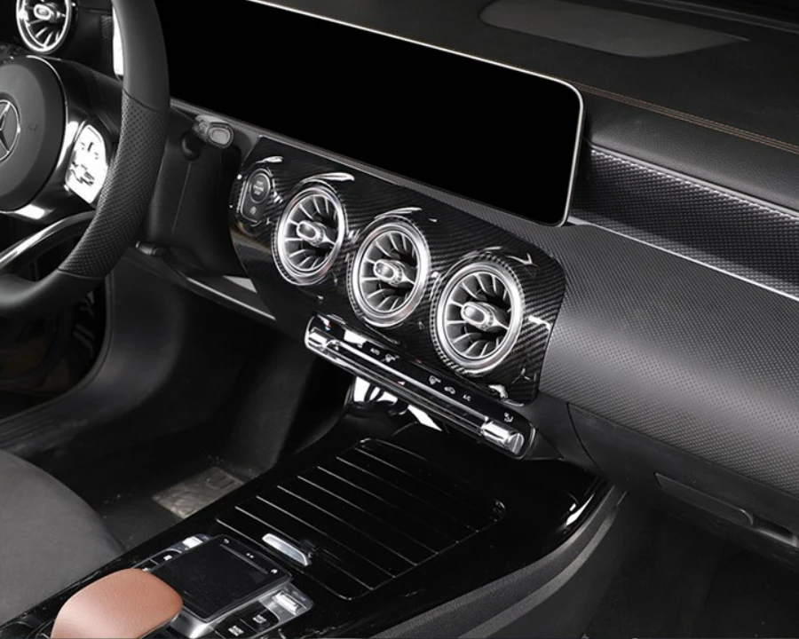 لمرسيدس بنز الفئة A180 A200 A220 2019 - 2022 الملحقات الداخلية مركز تكييف الهواء منفذ التيار المتردد تنفيس غطاء إطاري #4