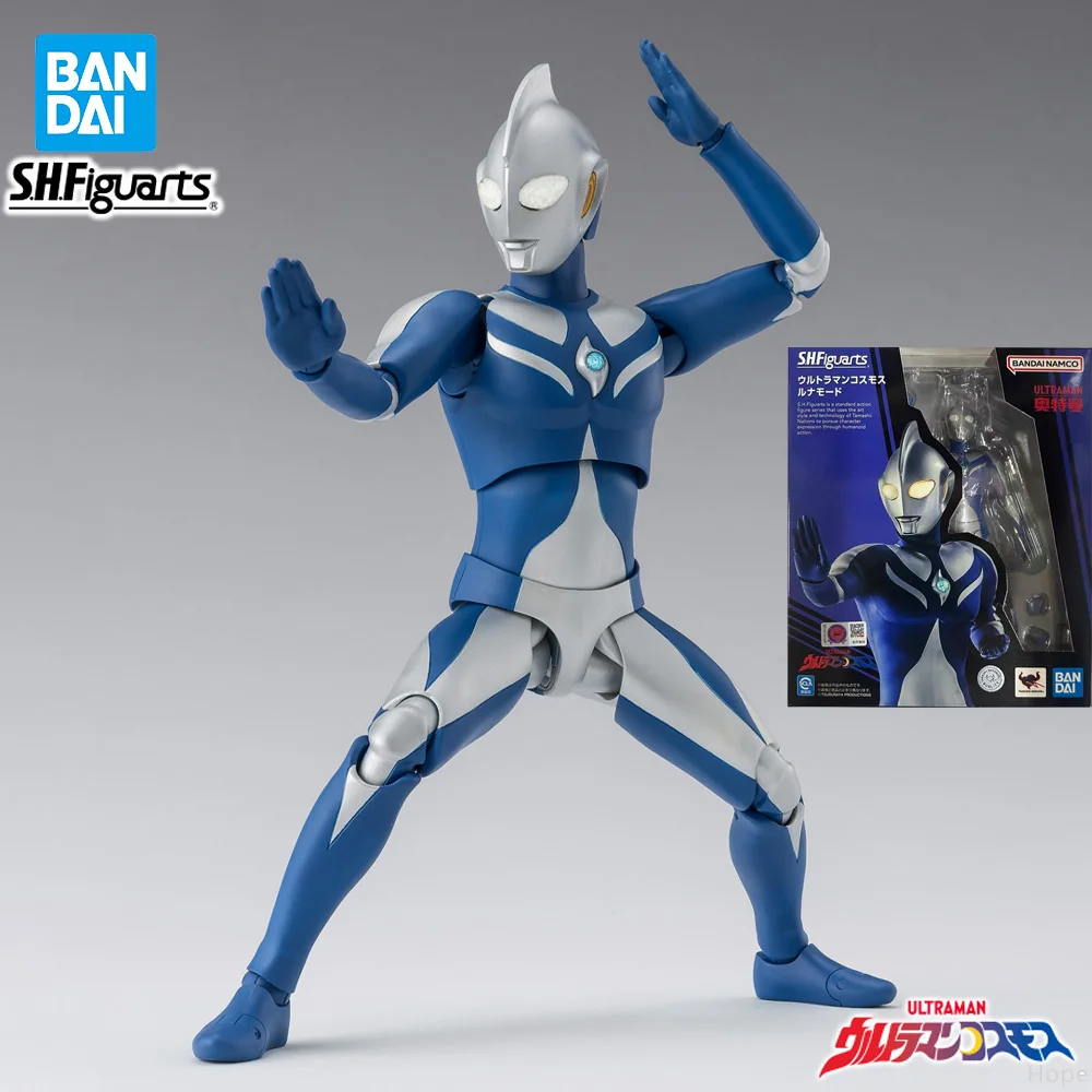 

В наличии подлинная фигурка BANDAI SHFiguarts Luna Mode Ultraman Cosmos, аниме, экшн-модель, игрушка