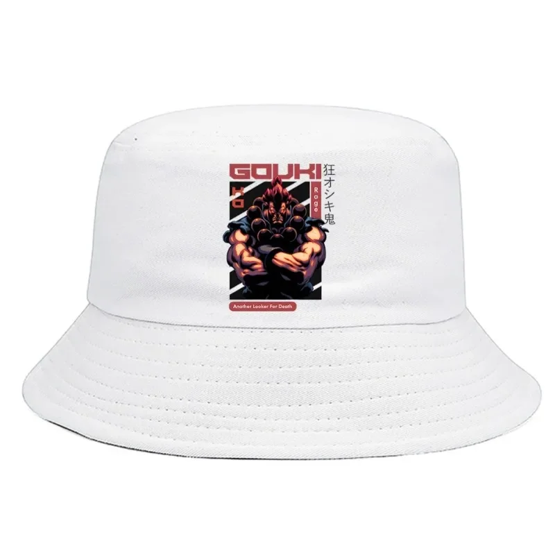 Akuma Bucket Hat Summer Harajuku Foldable Bucket Hat Man Women Versatile Unisex Outdoor Graphic Sunscreen Fishing Hunting Cap