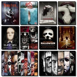 Classic Horror Movie TV Play Horror Poster Canvas Painting Wall Art Poster Bar Living Room Decoration Painting