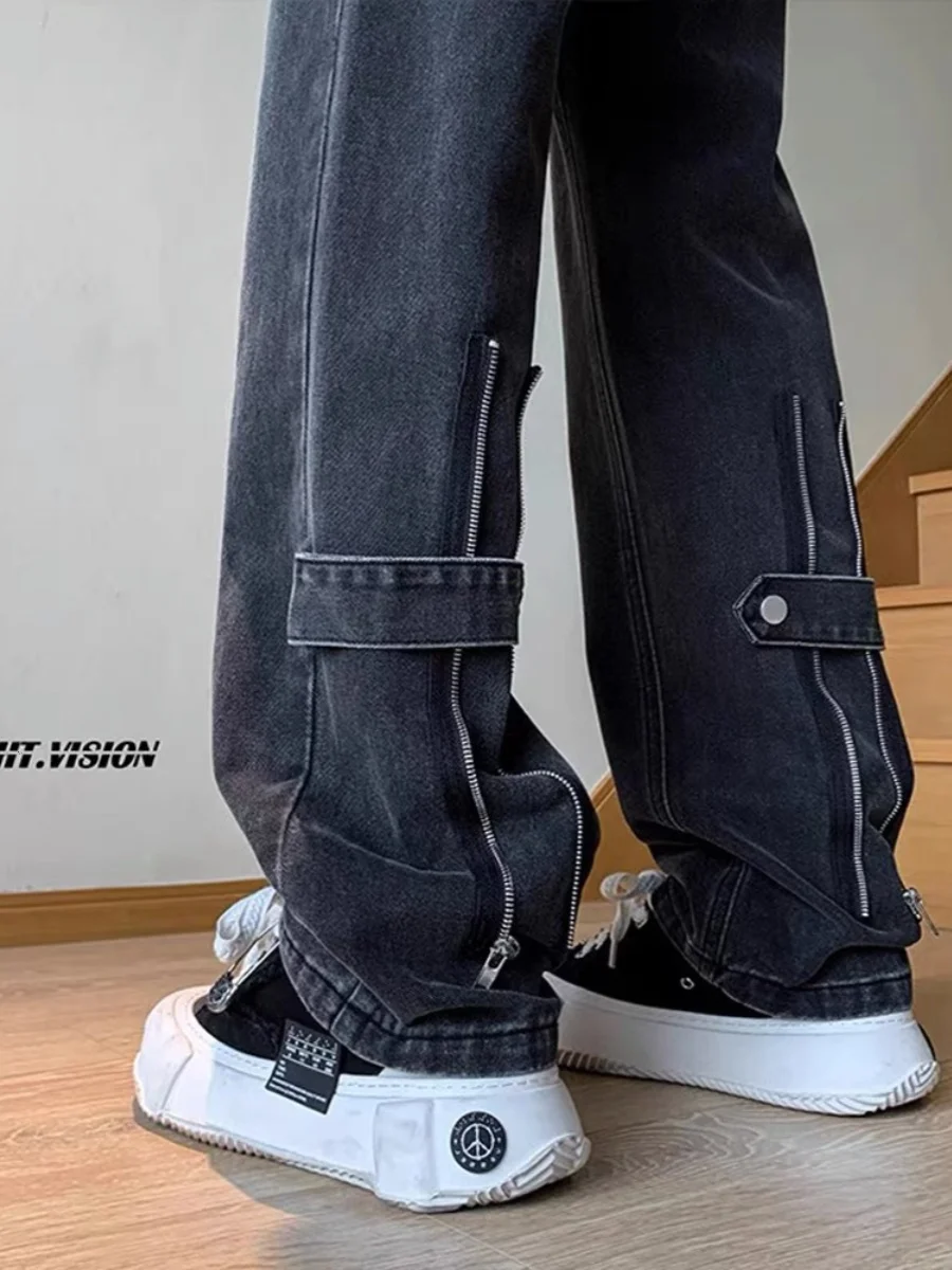 

American High Street Loose Casual Women's Jeans Straight Leg Long Pants Spring Autumn Trendy Brand Vibe for ort People