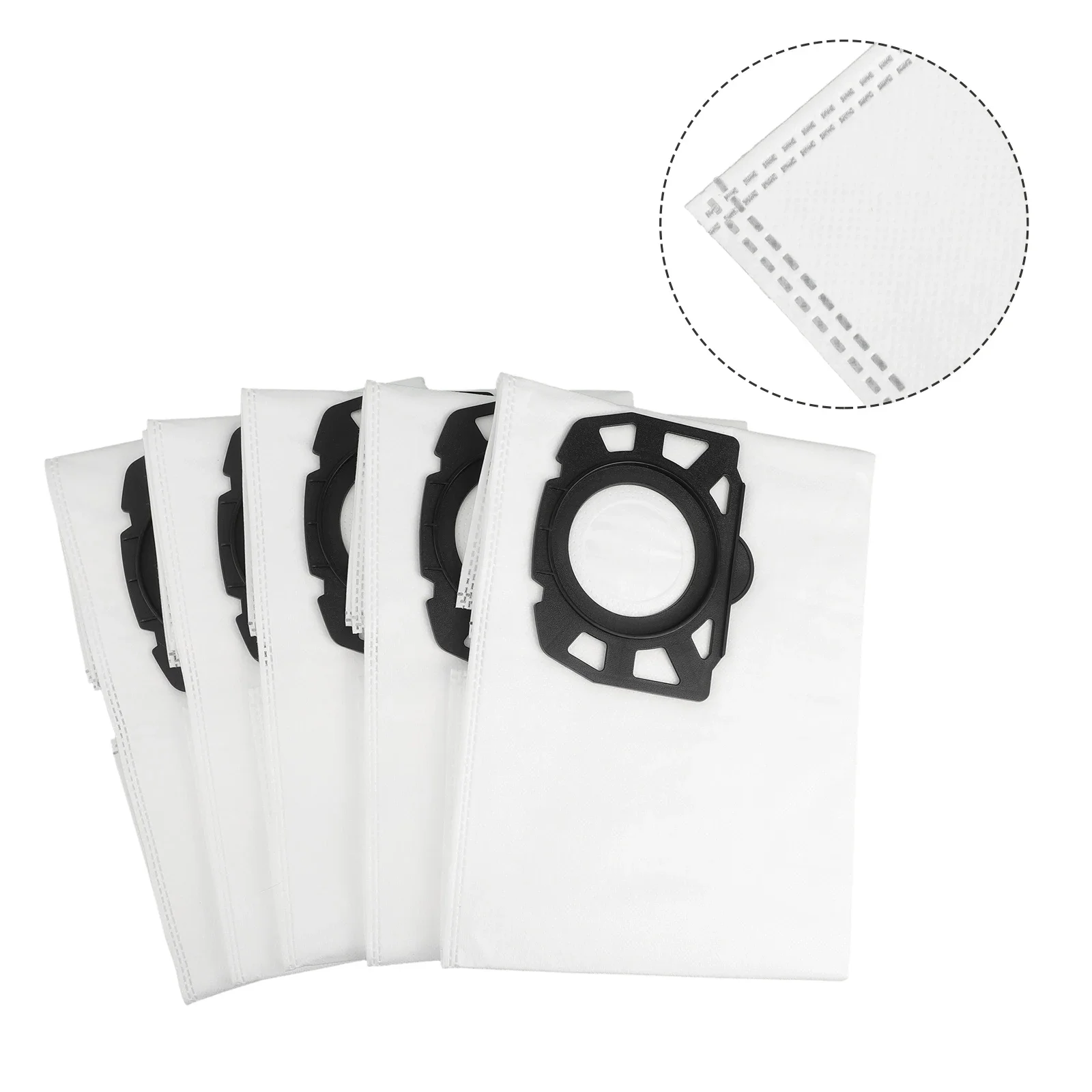 5pcs Dust Bag For Karcher  2.863-314.0 KFI 357 KA 40 WD2 Plus WD3,WD3s,SE4001,SE4002 Robot Vacuum Cleaner Parts Dust Bags