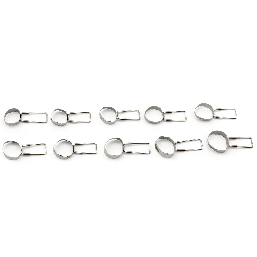 40Pcs Dental Space Maintainer Preformed Orthodontics Braces Teeth Gap Retainer Molar Band Loop Kit Tools Adjacent 2nd 32#-41#