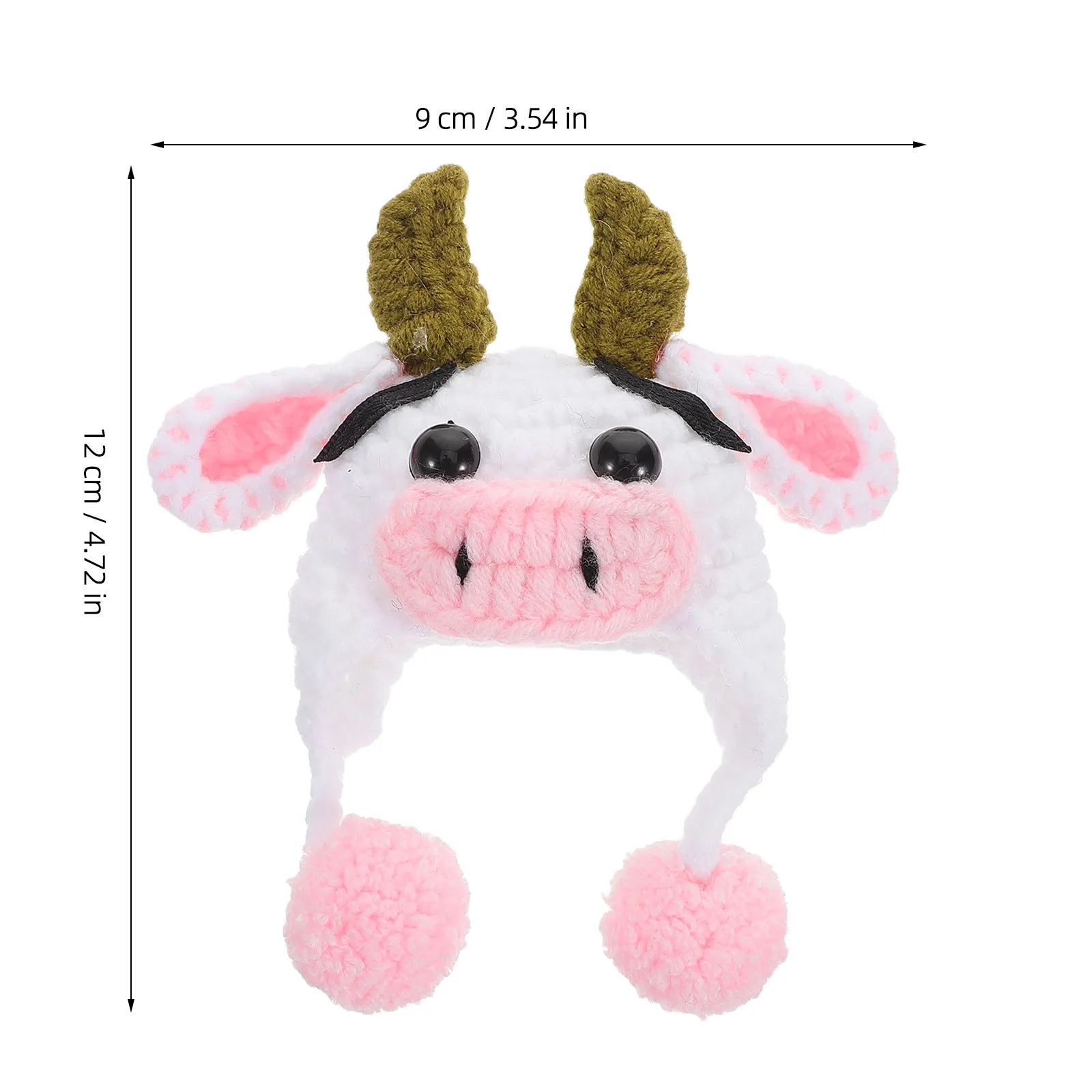 Miniature Tiny Winter Knit Hat Woolen Cartoon Cap Handmade Crochet DIY Accessory Kit Mini Hats for Crafts Mini Hats for Crafts