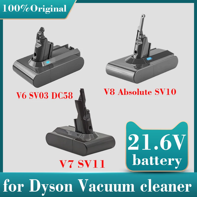 

21.6V Batterie for Dyson V6 V7 V8 Series SV12 DC62 SV11 sv10 Handheld Vacuum Cleaner battery Rechargeable Battery V8 Fluffy YH5