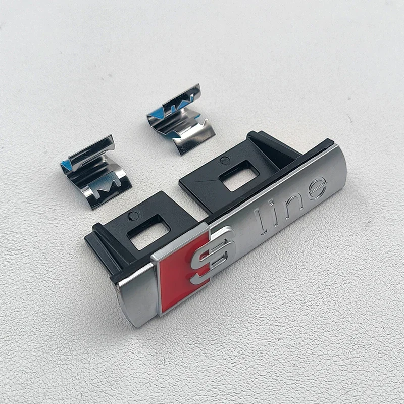 Emblema 3D ABS para Parrilla Delantera, Carrocería, Guardabarros y Maletero, Accesorio de Reequipamiento para quattro Audi Sline A4 B6 B8 S1 S2 S3 S4 S5 S6 A1 A3 A6 C5 A5 A8