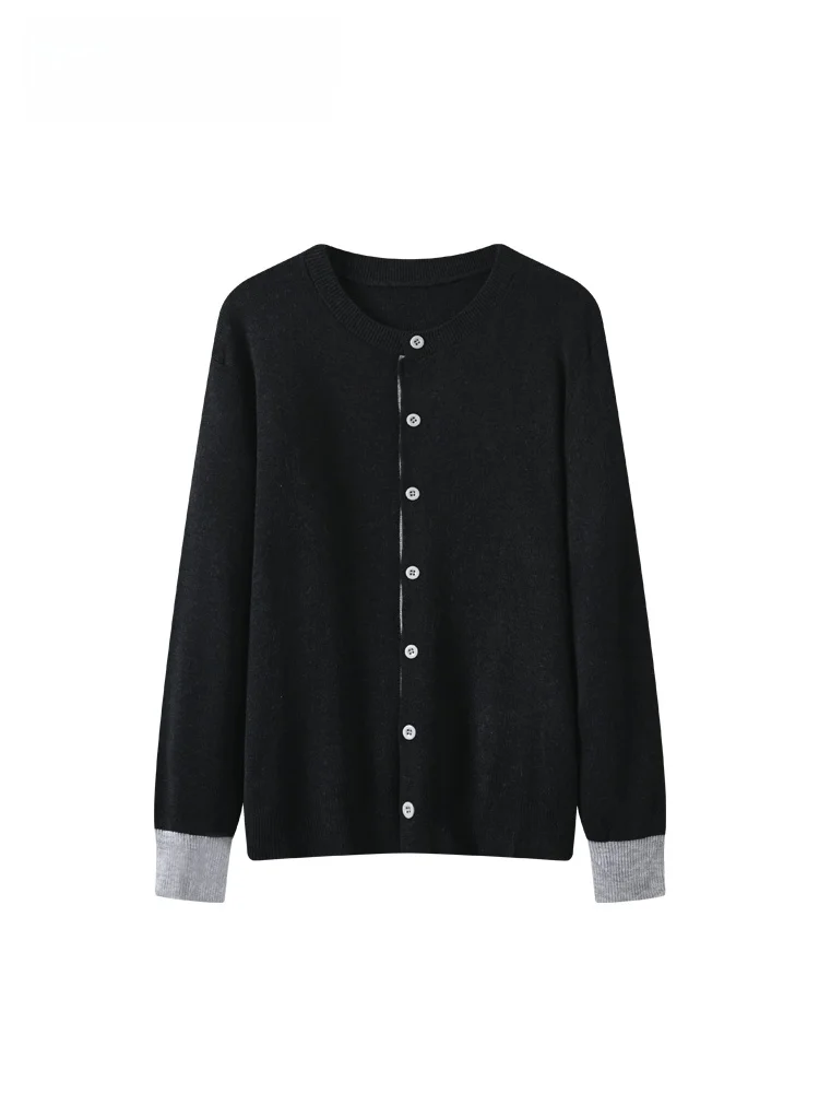 

Ele Knitted Long Sve round Ne Sweater for Women plus Size Autumn Winter New Sle Meat Concealing Age Reduction Top