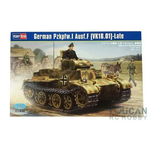 

Hobbyboss 83805 1/35 German Pz.Kpfw.I Ausf.F (Vk18.01) Light Tank Late Model Kit TH05936-SMT2