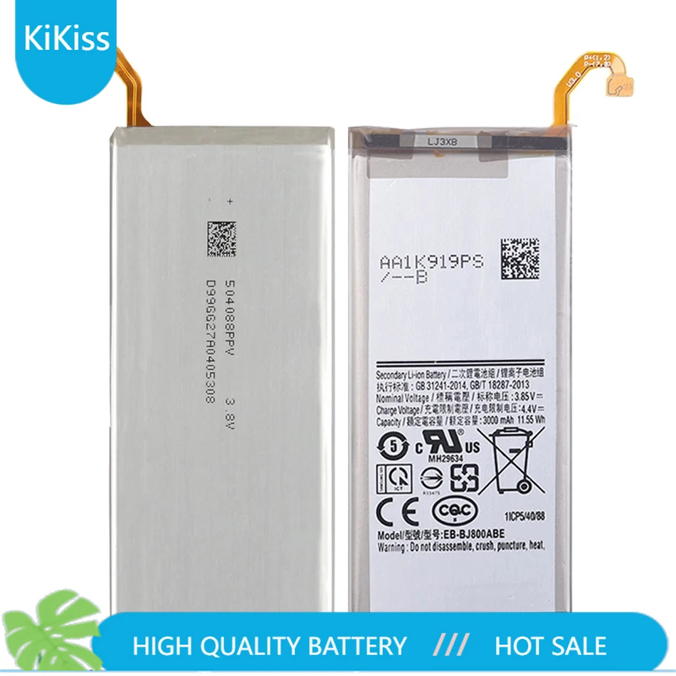 Battery EB-BJ800ABE For Samsung Galaxy A6 (2018) SM-A600 A600F For Galaxy J6 J600F 3000mAh High Quality Batteria + Free Tools