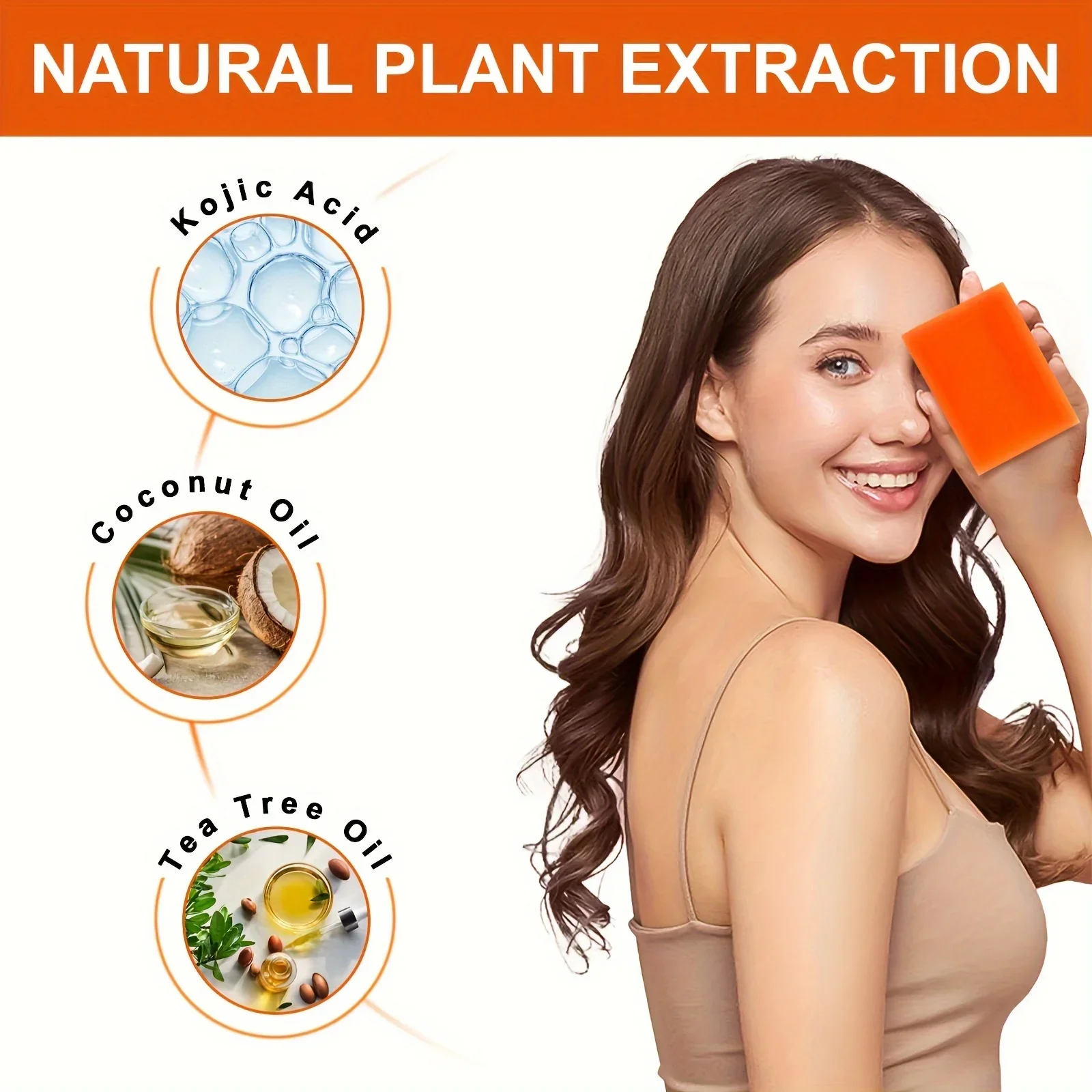 

Мыло с койевой кислотой, 100 г, осветляющее средство для лица и тела, для выравнивания тона кожи, уменьшение прыщей и глубокое очищение, многофункциональное чистящее мыло