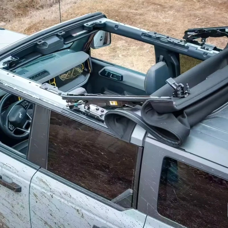 Two-Row Soft Top Waterproof Convertible Kit Body Part Accessory for Car Ceiling Roof Platform