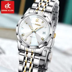 ERNIE KLEIN Quartz Stainless Steel Strap Women Wristwatch Retro Hot Style Great Quality Fashion Waterproof Watch for Women