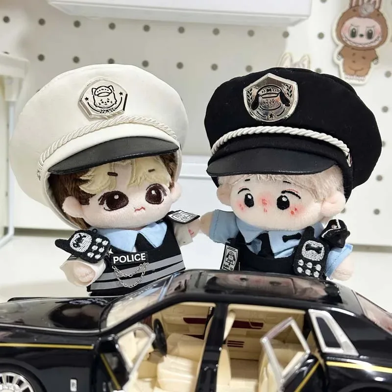 10 cm Plüschtier Kleidung Katze Polizist Uniform 10 cm Hund Coole hübsche Jungen und Mädchen Geburtstagsgeschenke
