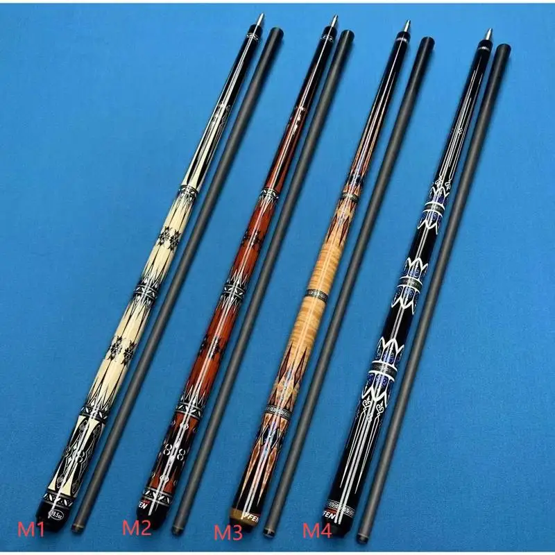 YFen Original High-end 58'' 1/2-pc Billiards Cue Set Nine Ball Cue Combo Premium Quality Pool Game Play Equipment Collection