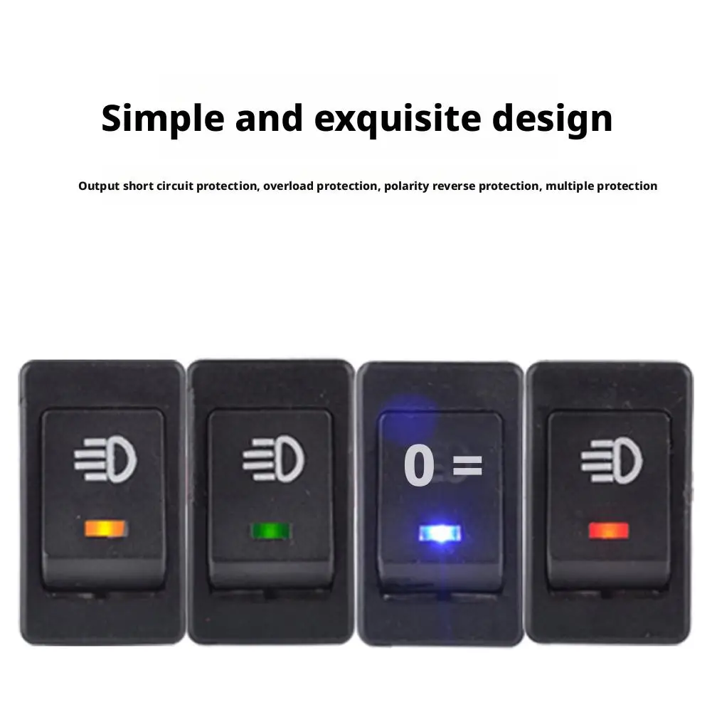 車の改造ボートヘッドライトスイッチ LED ライト 12V スイッチ反り 35A プレートランプロッカースイッチ車のフォグスイッチ L3X3