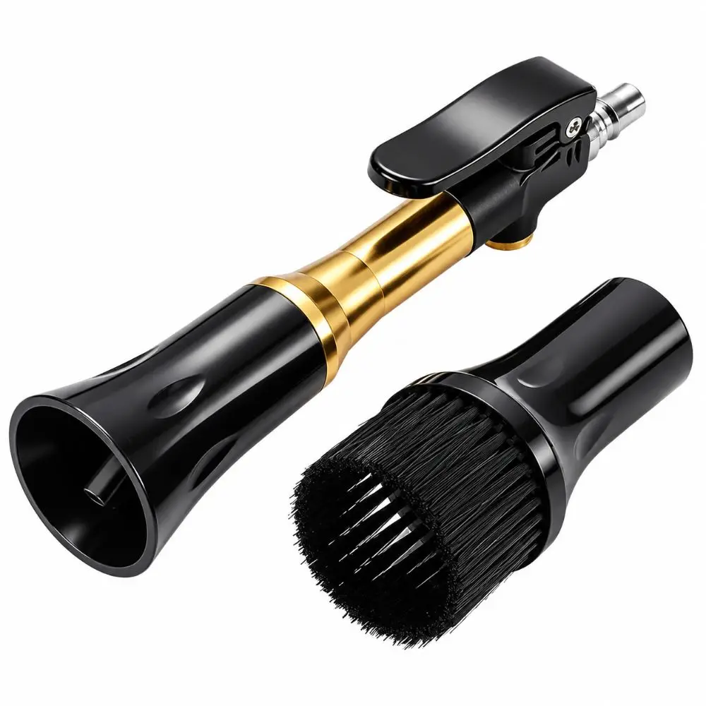 New Aluminum Alloy Air Blow High Pressure Interchangeable Nozzle Dust Blower Front Exhaust Trumpet Nozzle Air Car Cleaning