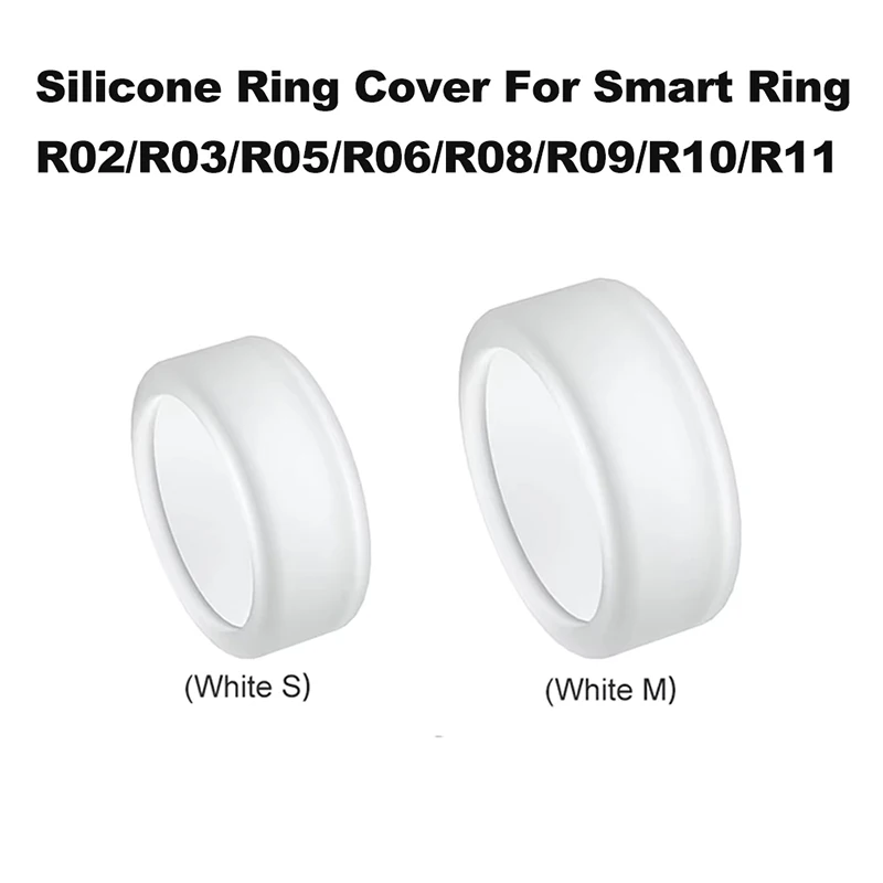 Silicone Cover for Smart Ring R02/R03/R06/R08/R09/R10/R11 , Smart Ring Anti-Scratch Soft Protective Case