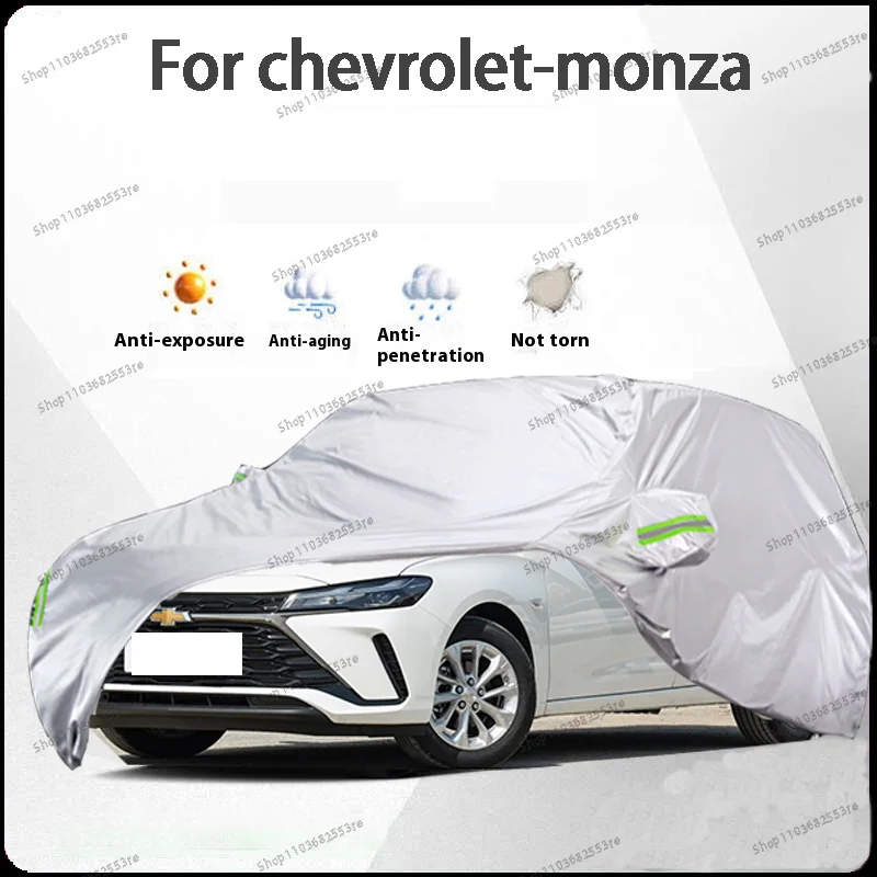 

For Chevrolet Monza Fit Car Cover - Waterproof, Dustproof, Sunshade (UV), Snowproof | Silve Full Cover with All-Day Protection