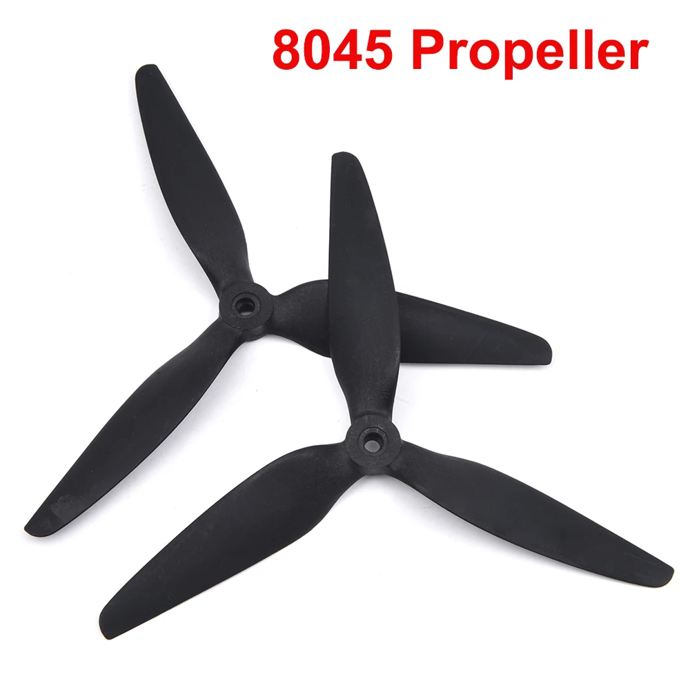 

2Pairs 8045 8X4.5X3 3-Blade Carbon Nylon Propeller Prop CW CCW For RC FPV Freestyle 8inch Long Range Drones DIY Parts