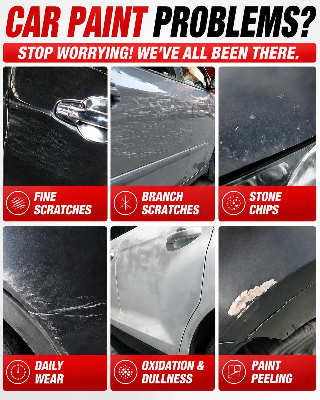 Car Paint Repair Polishing Paste Clean Surface Spots Marks Refresh Faded Car Paint Luster