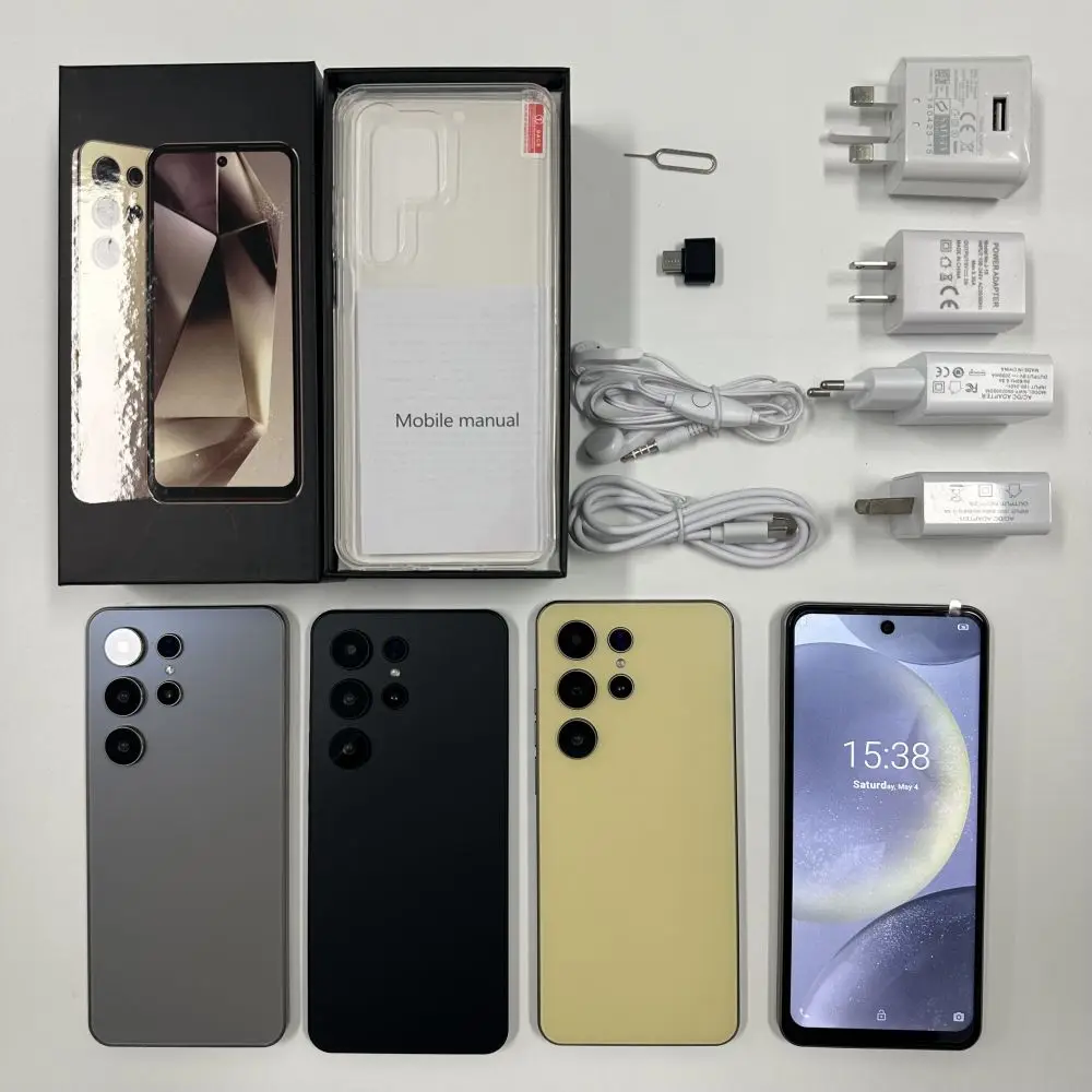 JQ-S24 Ultra S3-2 7.3HD + fotocamera a schermo intero da 16GB + 1TB 78MP + 108MP Snapdragon8gen3 10core riconoscimento facciale dual sim cellulare
