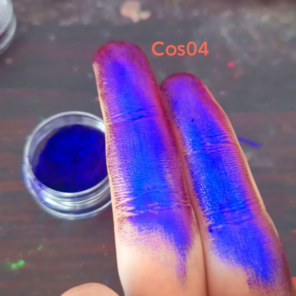 ظلال عيون لامعة لامعة من الكروم ليزر ظلال عيون لامعة ملونة متعددة الكروم بودرة ظلال عيون صغيرة فائقة النعومة 0.2 جرام #4