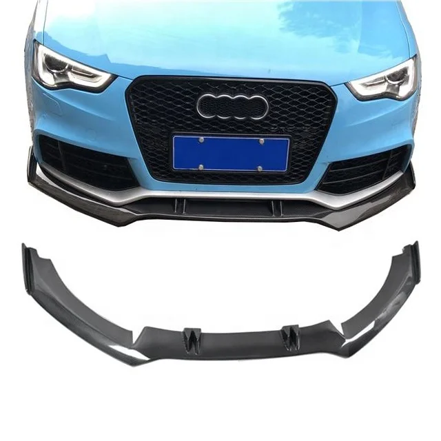 For 2012-2015 A5 front bumper carbon fiber RS5  lip