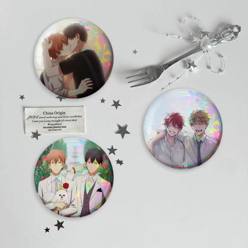Given BLAnime Ritsuka Mafuyu Sato Badges Button Round Creative Pin Brooch Badge Bag Decor Accessories Fans Collect Friends Gifts
