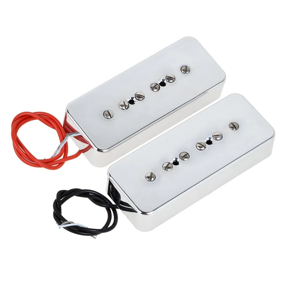 1 set Guitar Pickups P-90 Soapbar Single Coil Pickups Bridge & Neck for EPI LP Electric Guitar