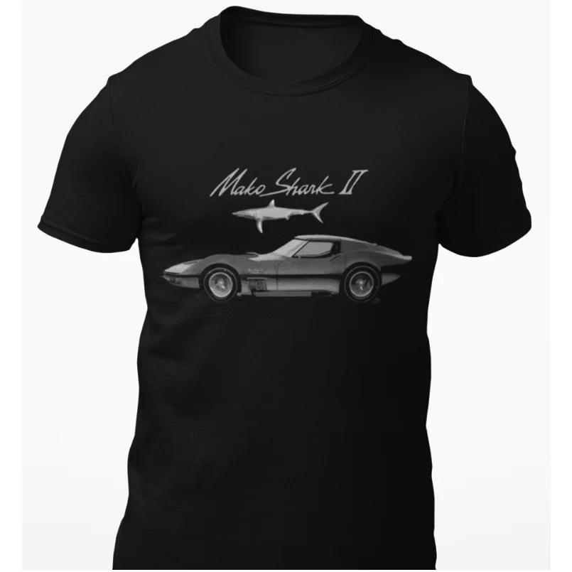 1965 Mako Shark II Concept Car T-Shirt Short Sleeve Casual 100% Cotton O-Neck Summer Mens T-shirt Size S-3XL