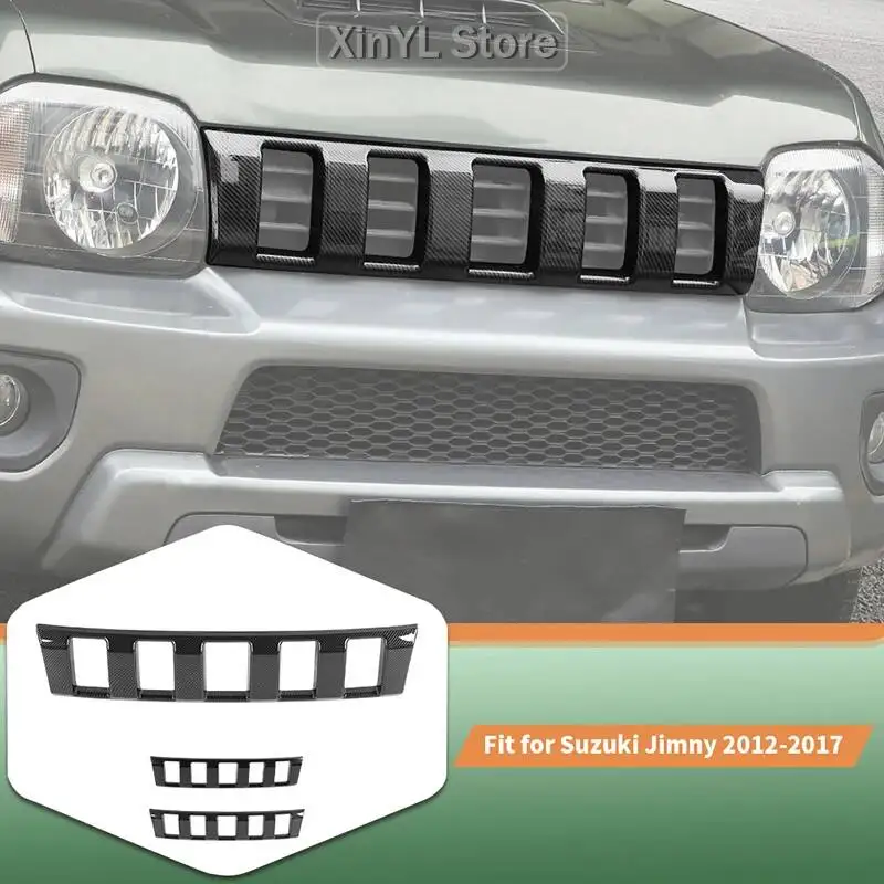 

Автомобильная передняя решетка ABS, декоративная защитная крышка, наклейки для Suzuki Jimny 2012-2017, внешние аксессуары для автомобиля