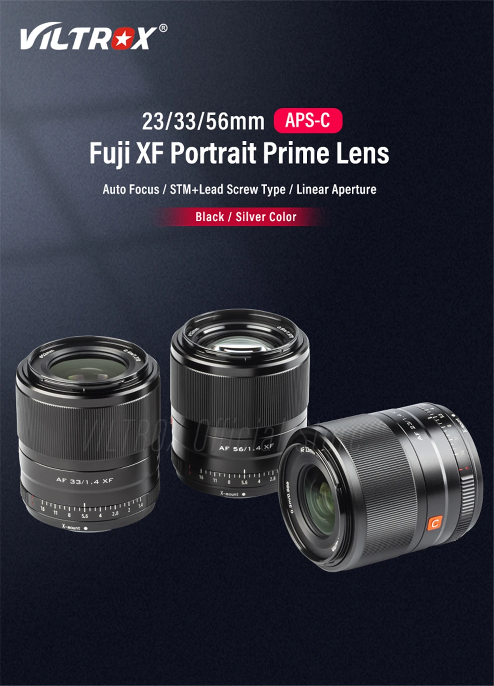 Viltrox 23mm 33mm 56mm F1.4 XF Objektiv Autofokus Porträtobjektive mit großer Blende für Fujifilm Fuji X Mount Kameraobjektiv X-T4 X-T30 – Detail 2