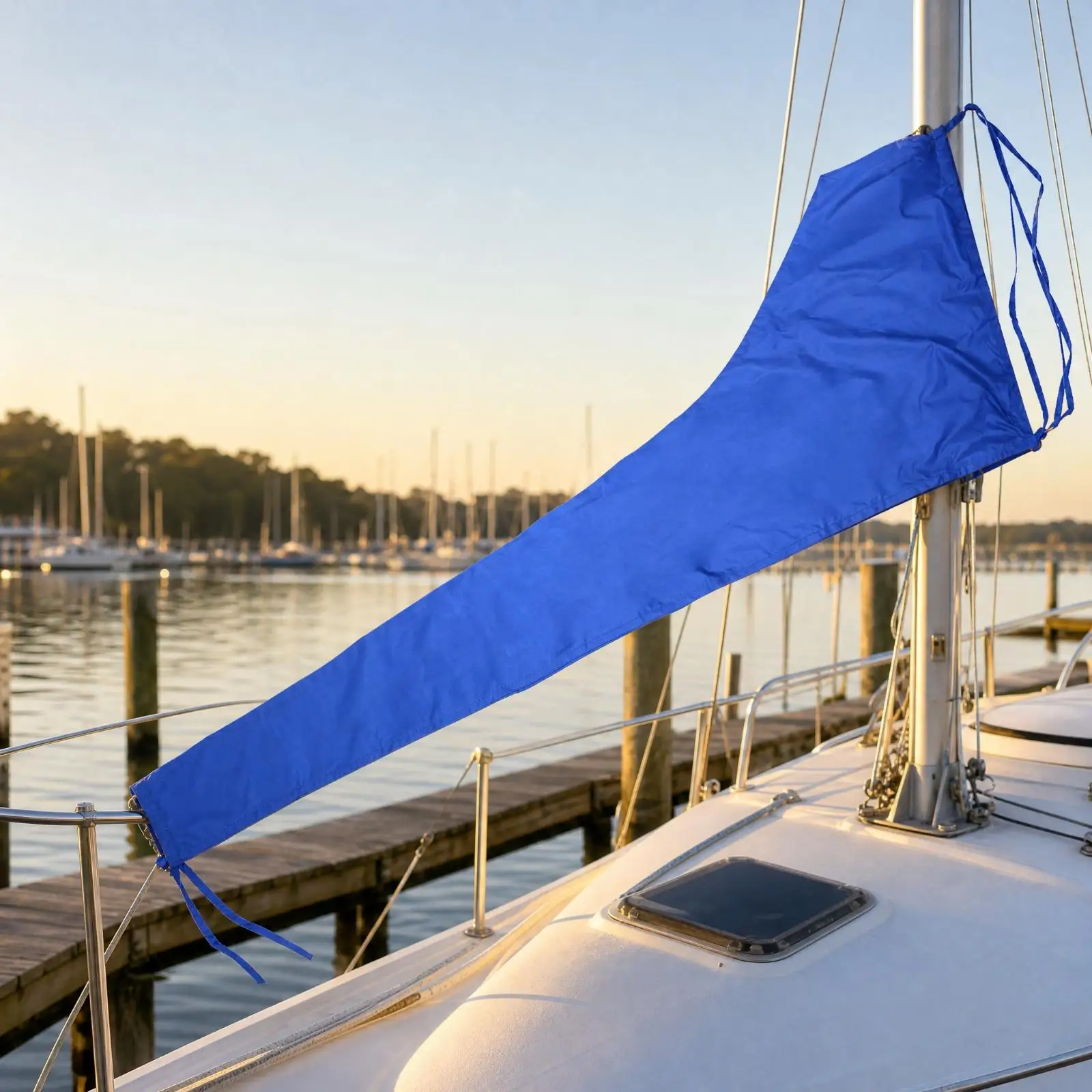 Tapered Sailboat Sail Cover | Lightweight Easy-to-Handle Design, Weather Resistant, Oxford Cloth Sail Cover, for Mooring