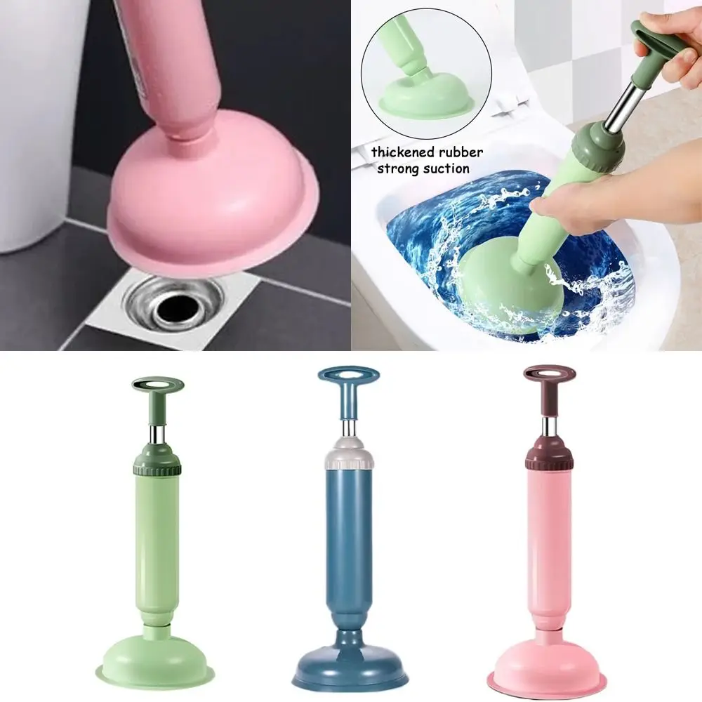 Silicone Toilet Pipe Plunger Vacuum Suction Cups High Pressure Pump Drain Cleaners Household Reusable