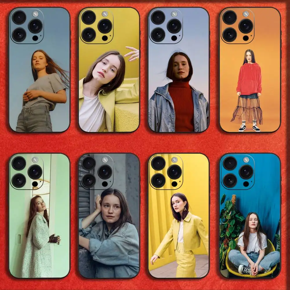 

S-Sigrid Singer Phone Case For iPhone 17,16,15,14,13,12,11,Pro,Max,Plus,E,SE4,Air,Mini Black Cover