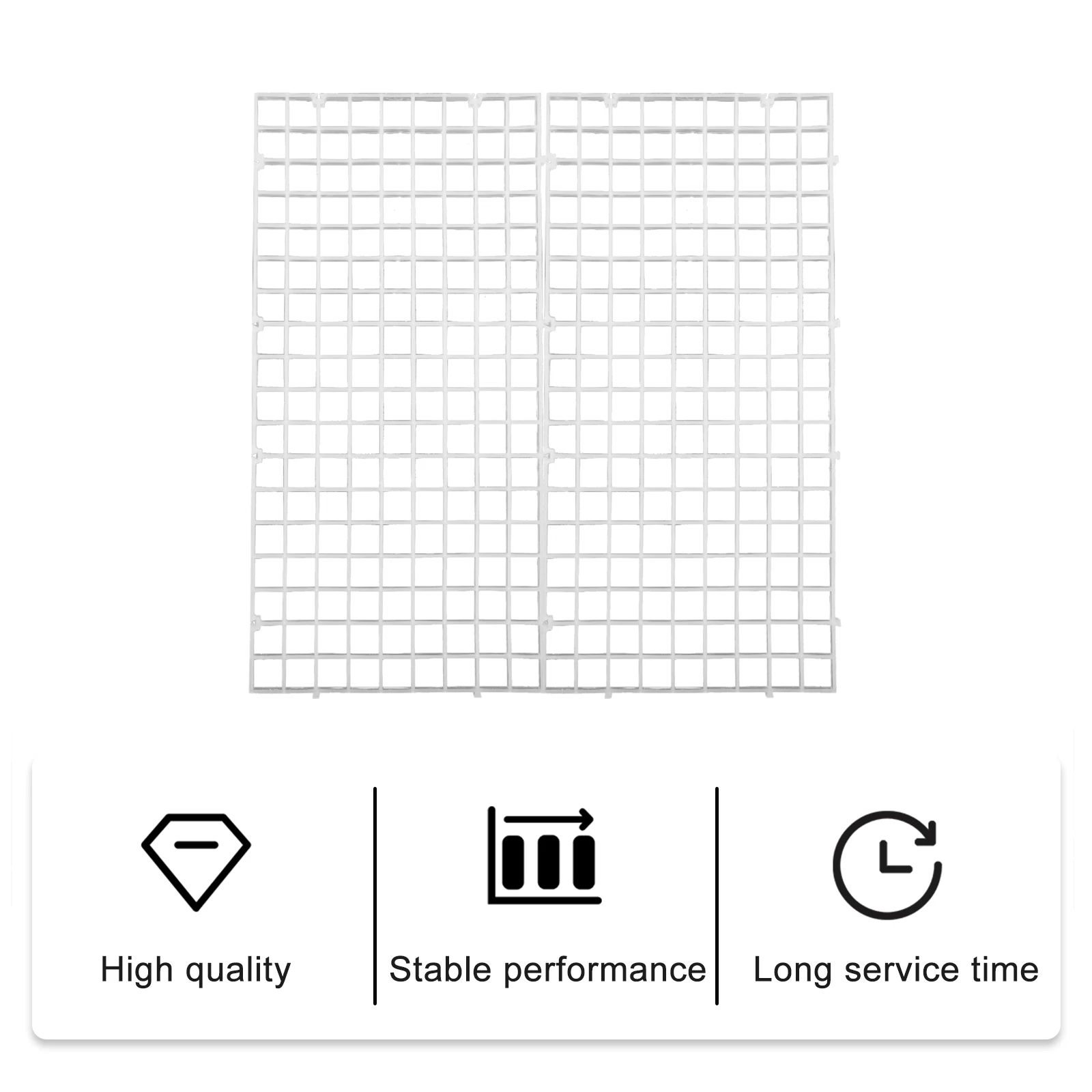 

10pcs Aquarium Bottom Grid Divider Fish Tank Separator Tray For Isolation Breeding Filtration Premium Plastic Pet Supplies