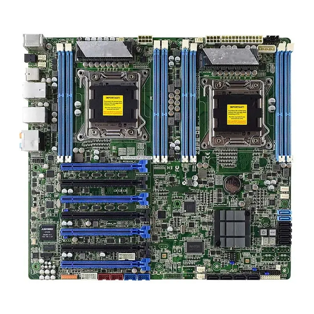 Server Motherboard LGA2011 E5-2696 2680 V2 C602 For ASUS Z9PE-D8 WS