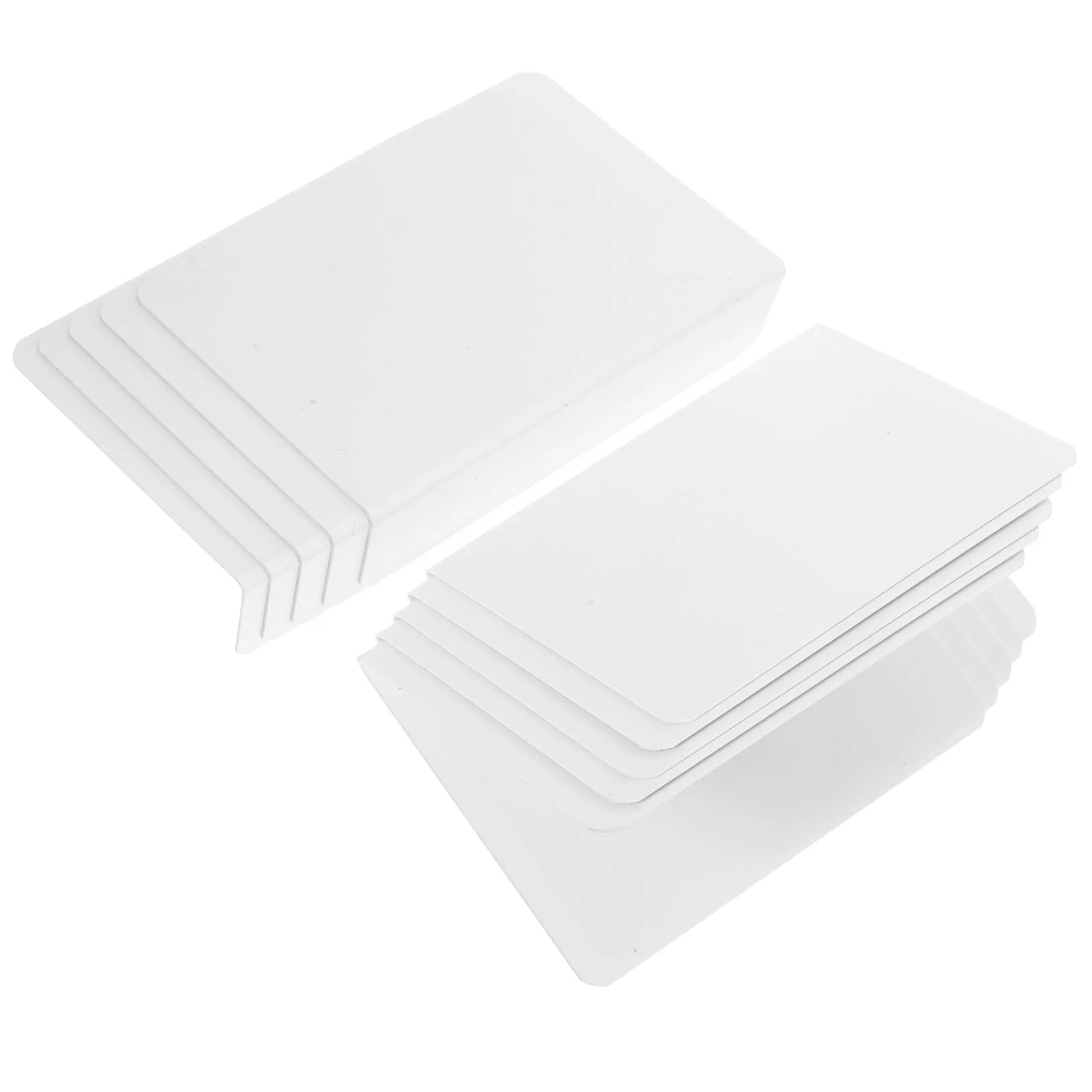 

10 Pcs Table Number Sign Board Office Name Display Small Acrylic Holder Blank Plate Stand Tabletop Signs