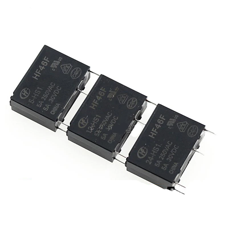 5PCS HF46F HF46F-005-HS1 HF46F-012-HS1 HF46F-024-HS1 5VDC 12VDC