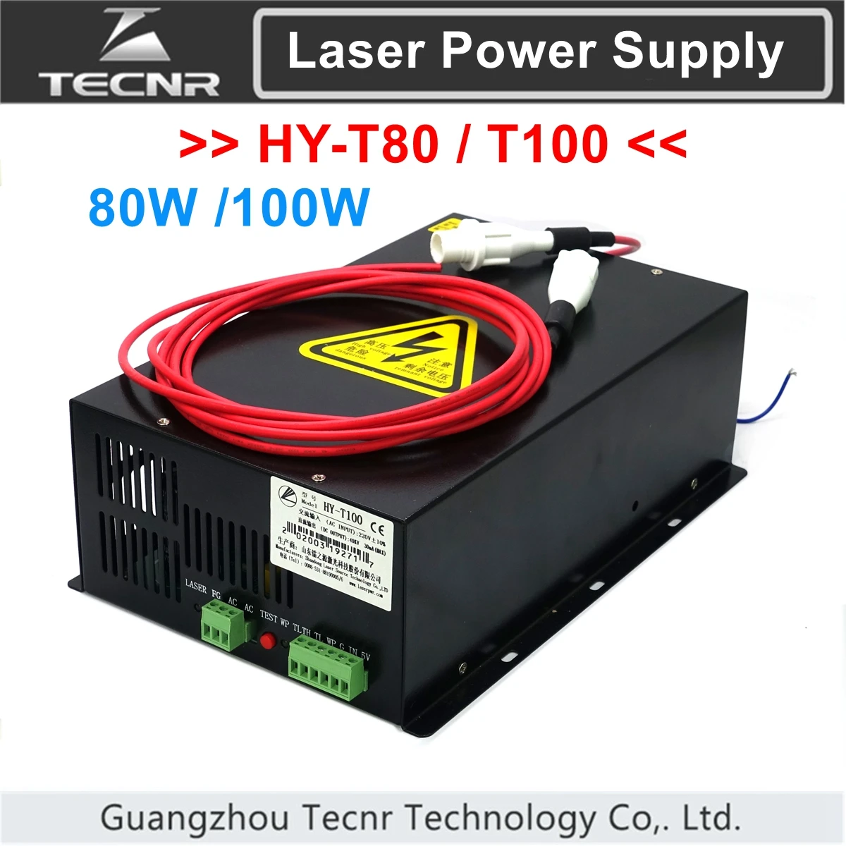 80W HY-T80 HY-TA100 100W CO2 laser power supply For 80W 100W Laser Engraving Cutting Machine