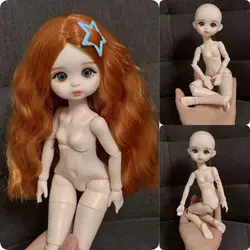 3 Styles DIY 1/6 Bjd Dolls 30cm Makeup Doll Multi Joint Movable Whole Doll Kid Girls Toy Gift Holiday Gift Toys for Girls