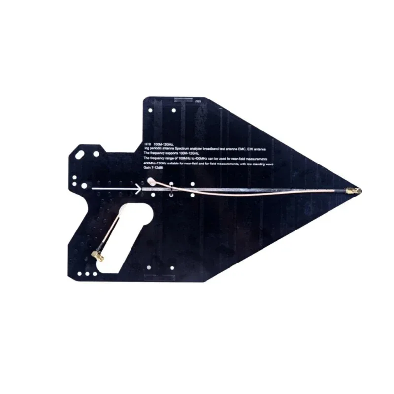 HT8 Logarithmic Periodic Antenna 0.1-12 GHz Directional Antenna for Positioning and Direction Finding