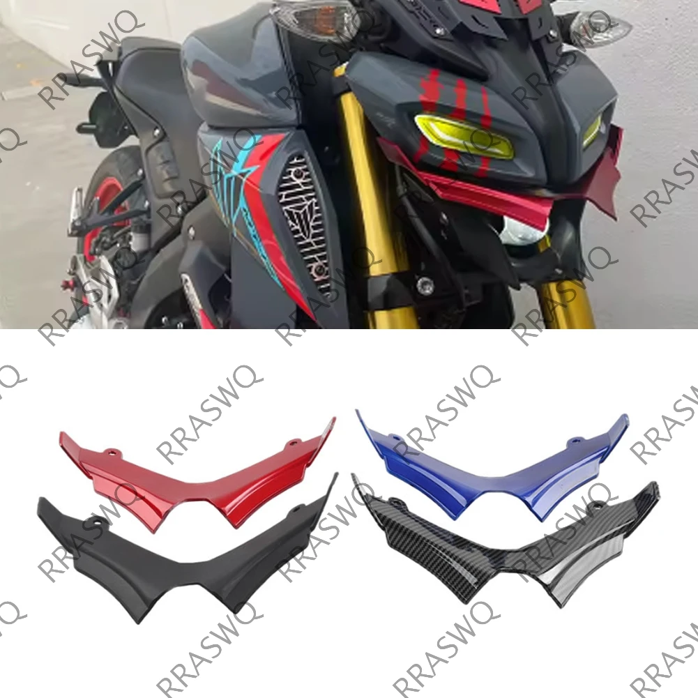 Motorcycle Front Fairing Winglets Aerodynamic Wing Spoiler For YAMAHA MT-15 2019-2021 MT-125 2020 2021 2022