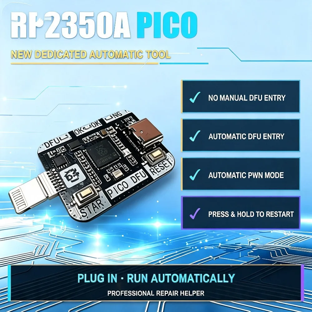 B4Pico PICO DFU Portable Debugging Circuit Board: One-Click DFU, Quick Reboot & System Recovery for  Devices
