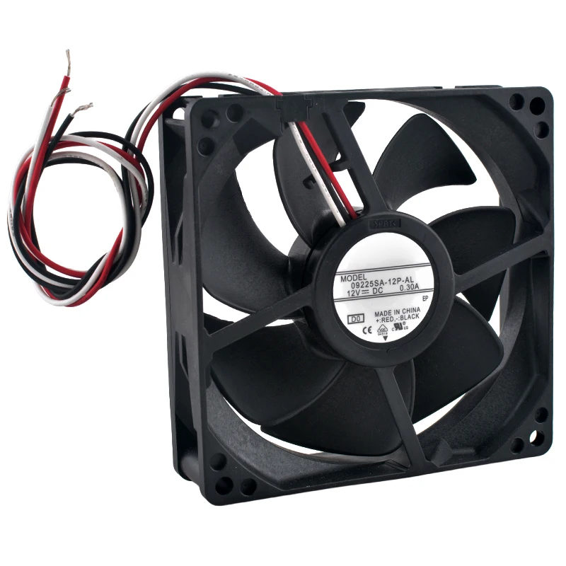 09225SA-12P-AL 9.2cm 92mm fan 92x92x25mm DC12V 0.30A 3550rpm 58.9CFM axial flow fan cooling fan for power frequency converters