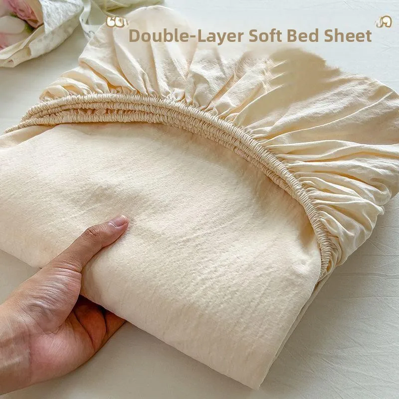 

Thickened Flocking Bed Skirt 2025 New Model All Seasons Full Cover Mattress Protector Student Dormitory Mattress Cover