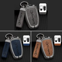 For Trumpchi GAC GS3 Emzoom 2022 2023 2024 Accessories Brown/Blue/gray Car Remote Control Key Case Keychain Garnish Trim Cover